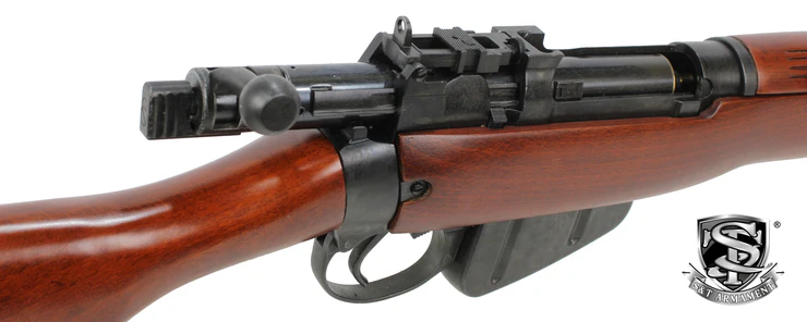 S&T Lee Enfield No.4 Mk I Bolt Action Rifle w/ Real Wood Stock - Image 4